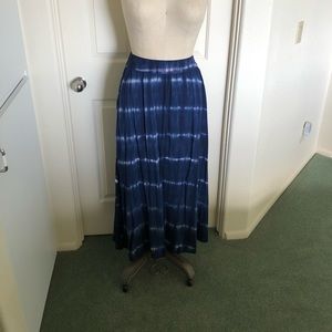 Blue long skirt